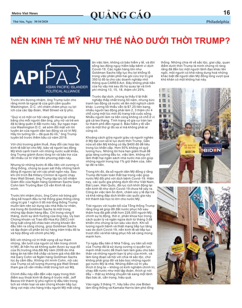 Pdf Metro Viet News Article 10 30 2020 1