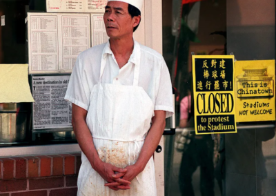 2000 Chinatown Business Close In Protest Baseball